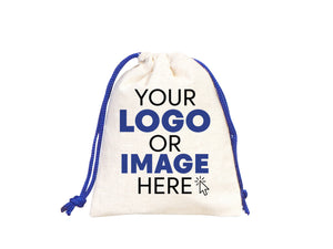 Drawstring Pouches Bag - 4"W x 5"H (10 cm x 13 cm) -  Hangover Kit - Favor Bags - Wedding Favor Bags - Bachelorette Party Ideas - Blue Bags