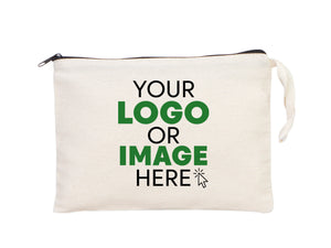 Custom Makeup Bag  10"W x 7"H - Bridesmaid Bag, Girls Trip Makeup Bag - Zippered Cosmetic Bags