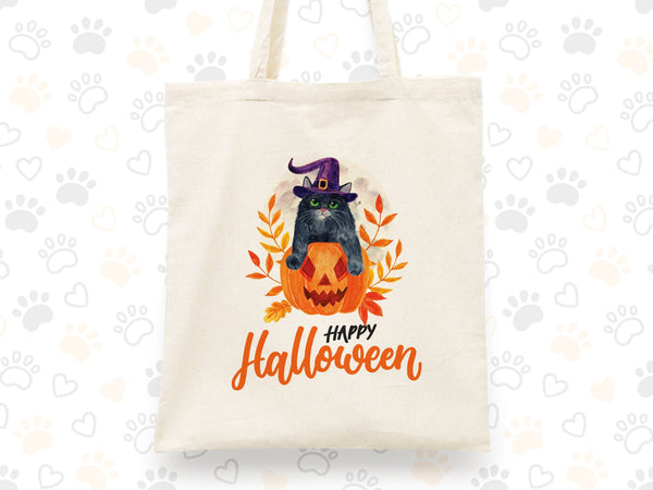 Halloween Gift Bags with Pumpkin, Candy Tote Bag, Personalized Halloween Purse, Kids Candy Bags İdea, Decor, Halloween Unique