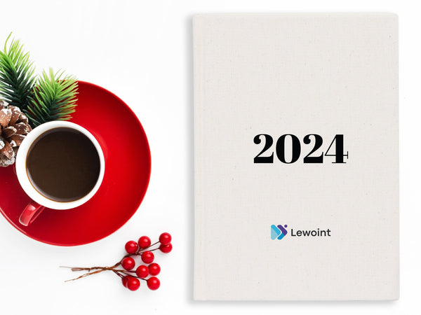 Christmas Tree Notebooks, 6"W x 8"H (15 cm x 20 cm) Personalize with Your Logo or Text, Customizable Christmas Notebooks