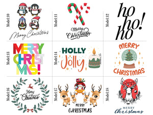 Christmas Canvas Tote Bags, 18"W x 14"H x 3"L (45 cm x 35 cm x 8 cm) Canvas Tote Bags, Santa's Gift Bags, Custom Name Tote Bag