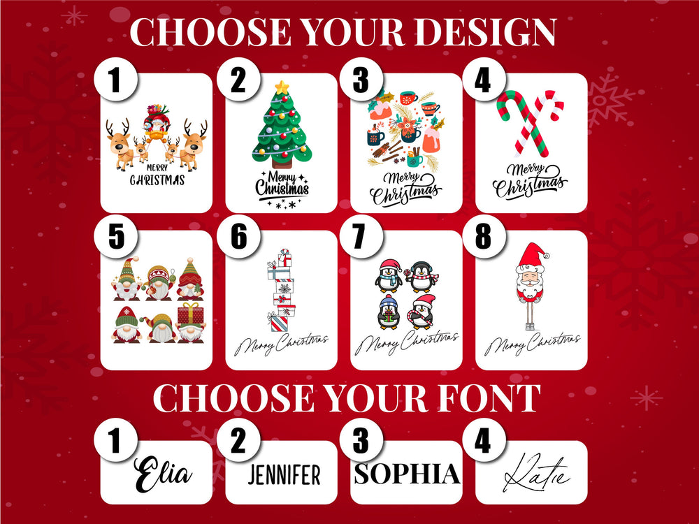 Personalized Gnomie Christmas -  14"W x 16"H (35 cm x 40 cm) Tote Bag - Family Holiday Gift with Custom Name - Christmas Present Tote Bag