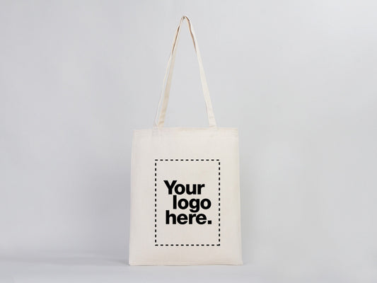 Custom Tote Bag -  14"W x 16"H (35 cm x 40 cm)  - Logo Tote with Eco-Friendly, Reusable Appeal - Promotional & Personalized Bags - Custom Print Logo