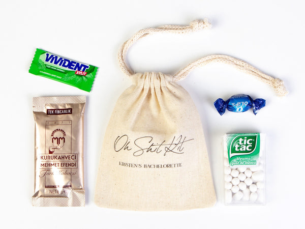 Oh Shit Kit, Bachelorette Party, Survival Kits, Hangover Kits, Custom Handmade oh shit kit Pouch Bag, Organic Pouches