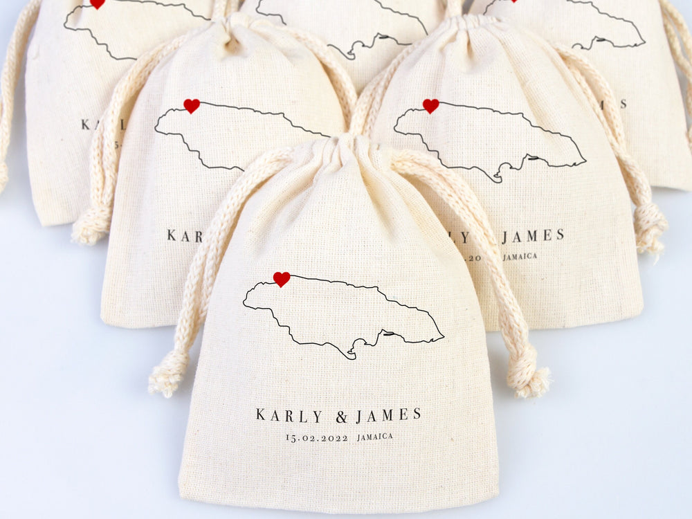 Jamaica Wedding Welcome Tote Bags - Wedding Tote Bags - Custom With Your name or Design - Bachelorette Tote - Tote Bags