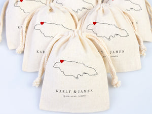 Jamaica Wedding Welcome Tote Bags - Wedding Tote Bags - Custom With Your name or Design - Bachelorette Tote - Tote Bags
