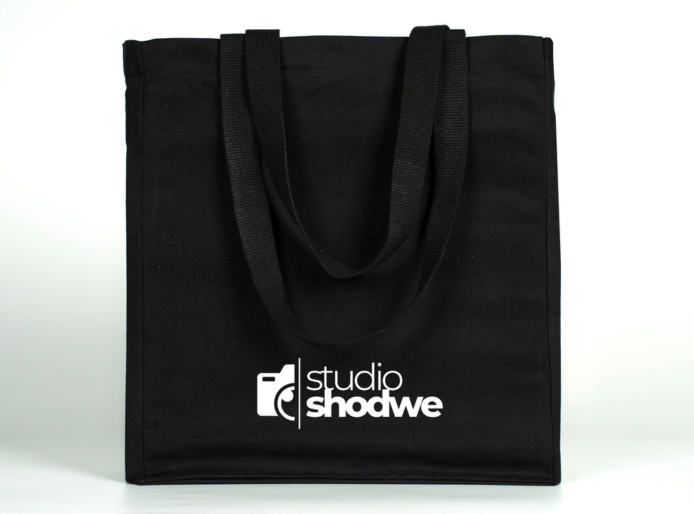 Custom Black Canvas Tote Bag – Personalized & Wholesale