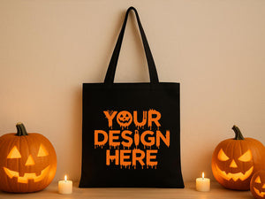 Personalized Halloween Tote Bag – Custom Trick-or-Treat Candy Bag