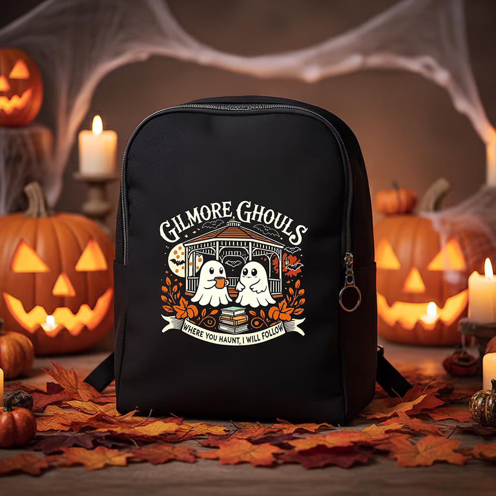Halloween Kids Backpack – Trick or Treat Bag with Ghost, Pumpkin & Witch Prints – 12 Spooky Designs