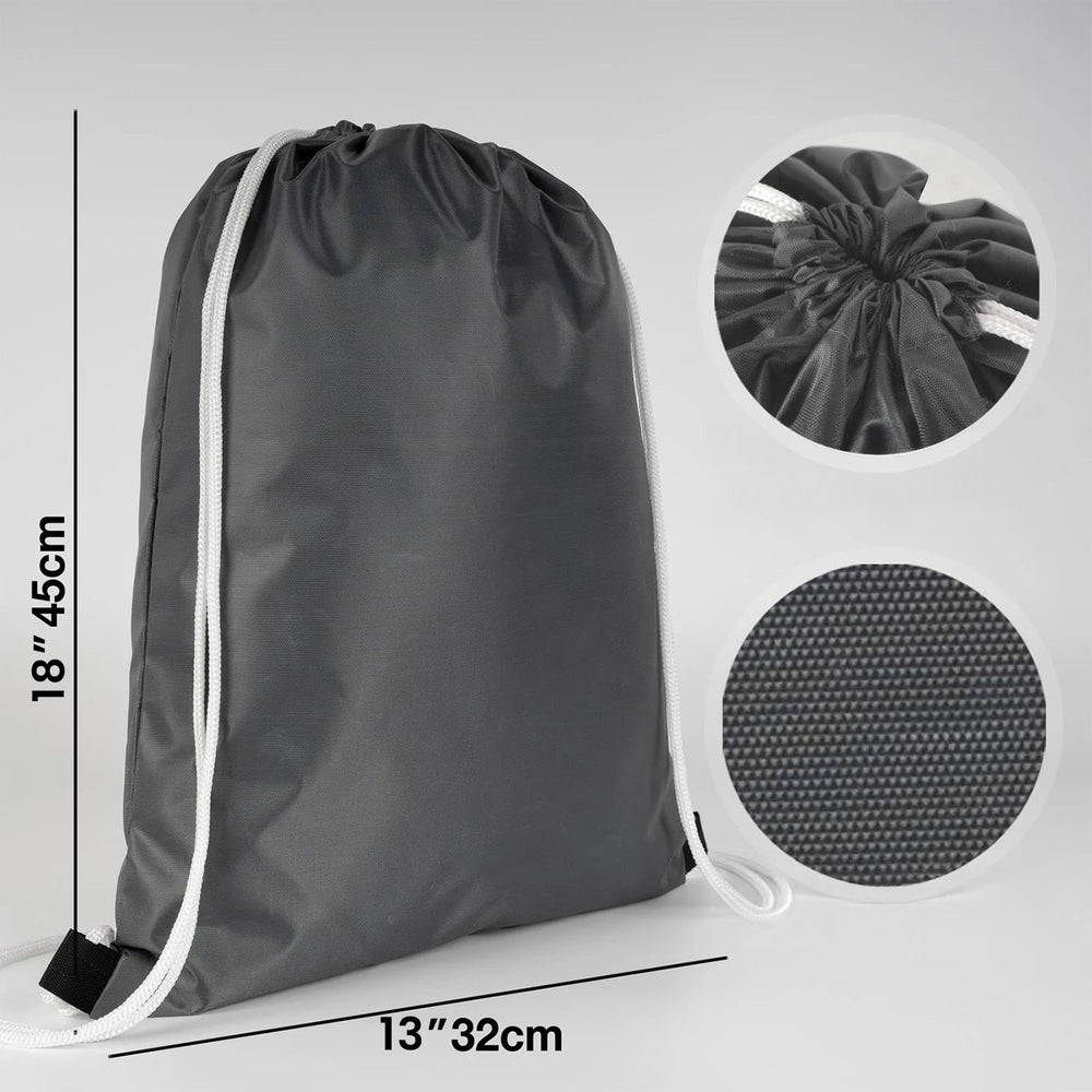 Impertex Drawstring Backpack 13×18 in (32×45 cm) – Anthracite - Pamusan.com