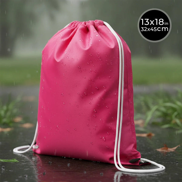 Impertex Drawstring Backpack 13×18 in (32×45 cm) – Fuschsia - Pamusan.com