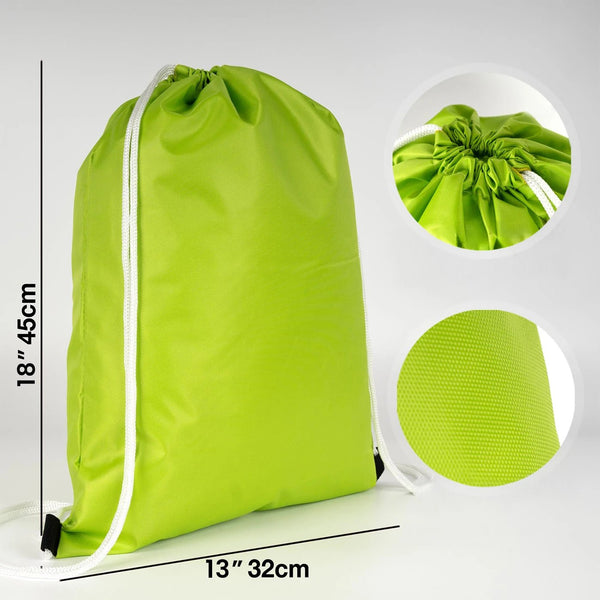 Impertex Drawstring Backpack 13×18 in (32×45 cm) – Green - Pamusan.com