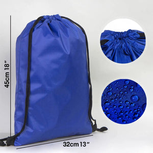 Impertex Drawstring Backpack 13×18 in (32×45 cm) – Saxe Blue - Pamusan.com