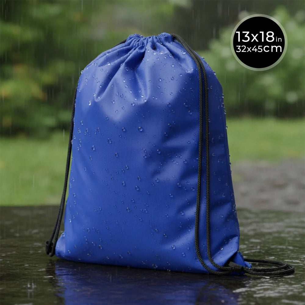 Impertex Drawstring Backpack 13×18 in (32×45 cm) – Saxe Blue - Pamusan.com