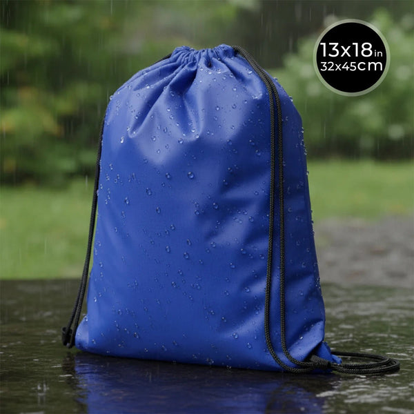 Impertex Drawstring Backpack 13×18 in (32×45 cm) – Saxe Blue - Pamusan.com
