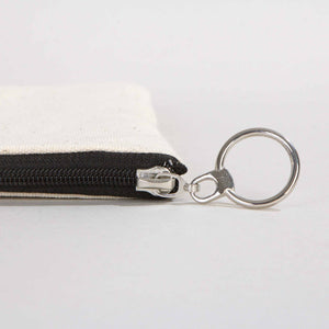 Blank Cotton Clutch Bag with Zipper – 12"x8"  Lined Purse