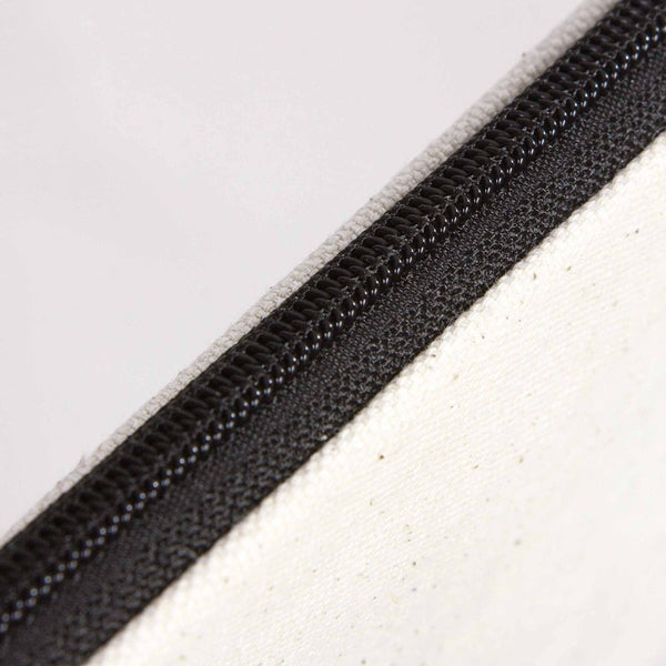 Blank Cotton Clutch Bag with Zipper – 12"x8"  Lined Purse