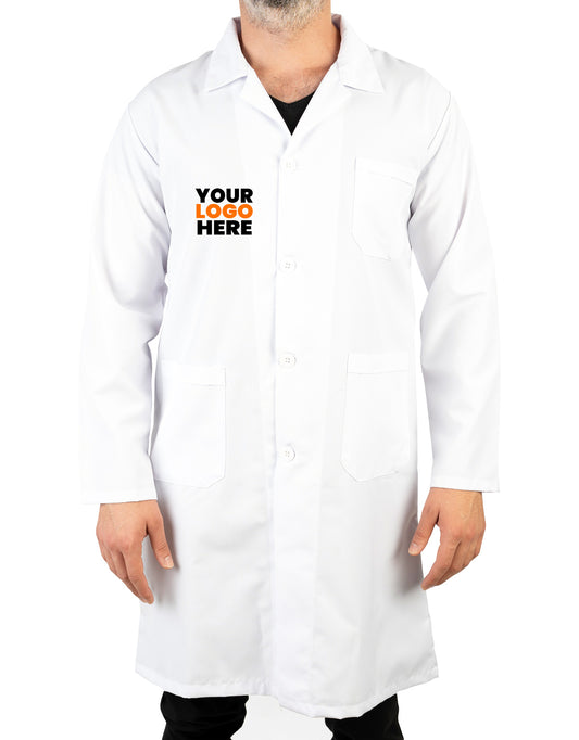 White Male Apron, Teacher Doctor Work Apron (Customizable)