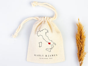 Italy Wedding Recover Kit Bags, Italian Wedding Favor Bag, Custom With Your name or Design, Bachelorette Party - Pamusan.com