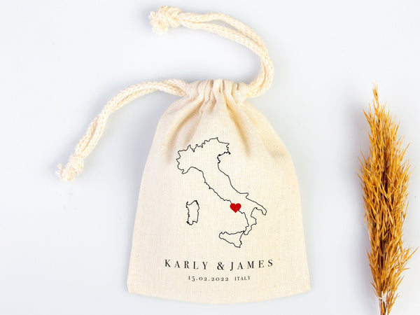 Italy Wedding Recover Kit Bags, Italian Wedding Favor Bag, Custom With Your name or Design, Bachelorette Party - Pamusan.com