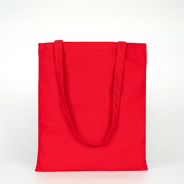 Canvas Tote Bags Red 14"W x 16"H – Blank Cotton Shopping & Gift Bags