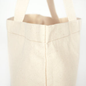 Large Canvas Tote Bag with Inner Pocket & Braided Handles – Natural Cotton 18"x16"x4"
