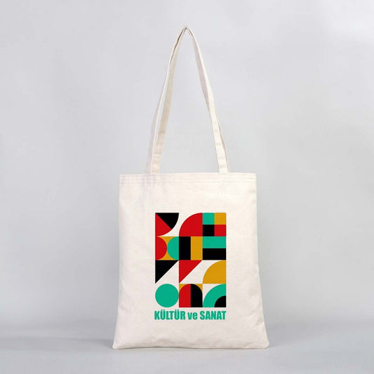 Canvas Cotton Tote Bag With - 14"W x 16"H (35 cm x 40 cm) -  Inner Pocket (Customize)