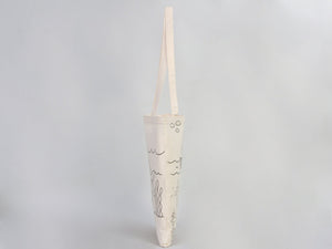 Kids Paint Tote Bag, 14"W x 16"H (35x40 cm) Fish and Ship Coloring For Kids, Coloring Activities For Kids, Fish Tote Bag, NO PENCIL In This Package - Pamusan.com