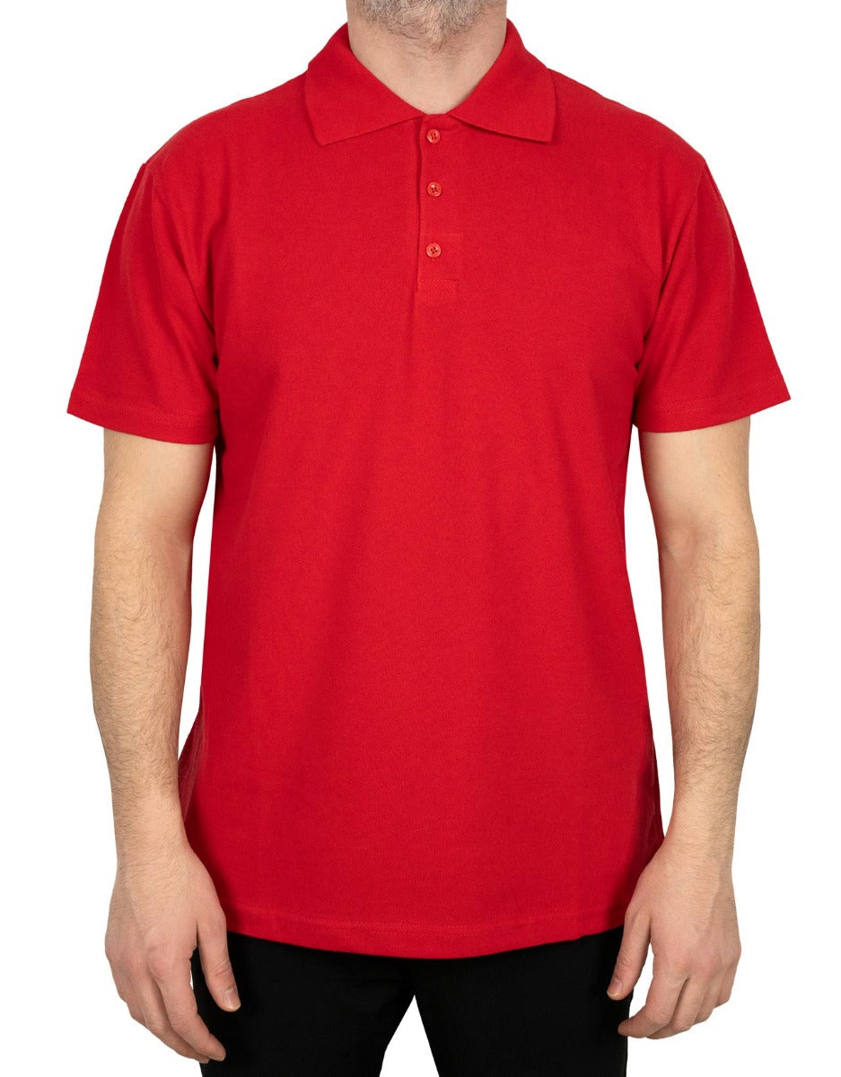 Polo Collar T-Shirt Red