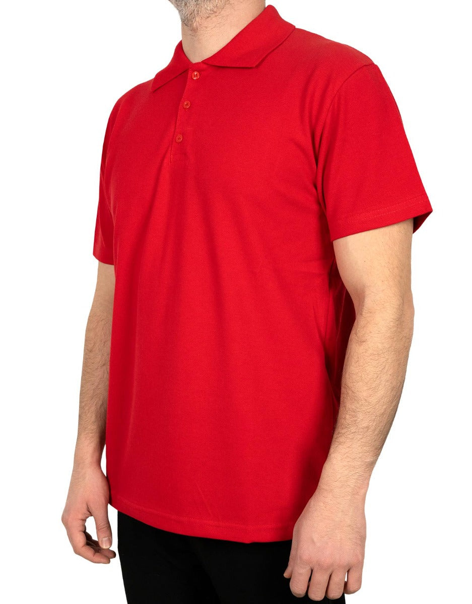 Polo Collar T-Shirt Red