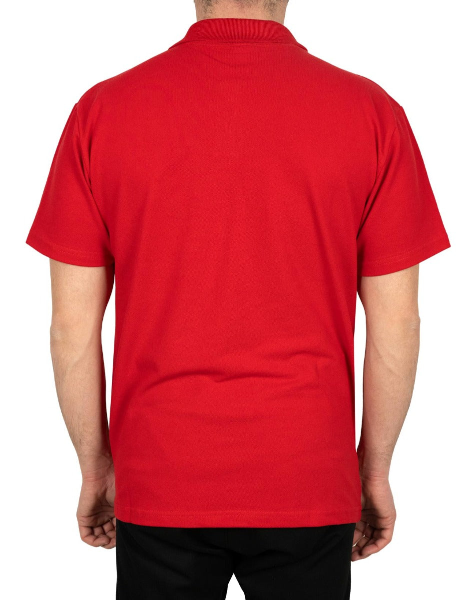 Polo Collar T-Shirt Red