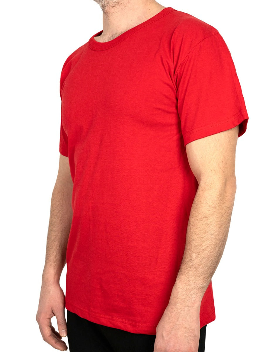 Red Awesome outlets Shirt Elegant temperament exclusive temperament simple solid color