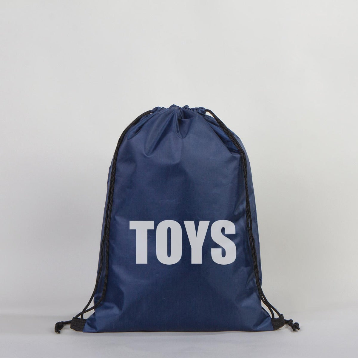 Polyester Drawstring Backpack 12" W x 18" H (32 cm x 45 cm)  - Dark Blue (Customize)