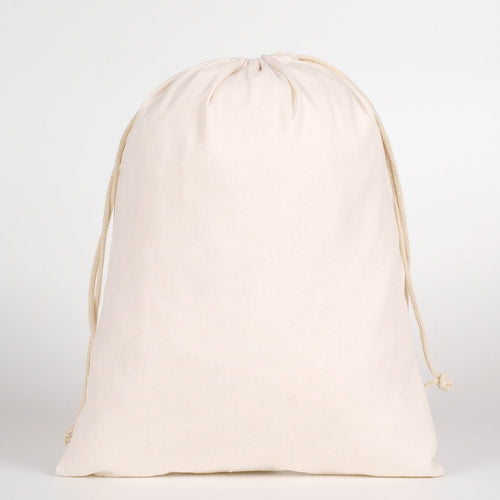 Laminated 12" x 16" (30 x 40 cm) Cotton Drawstring Pouch - 4 oz - Pamusan.com