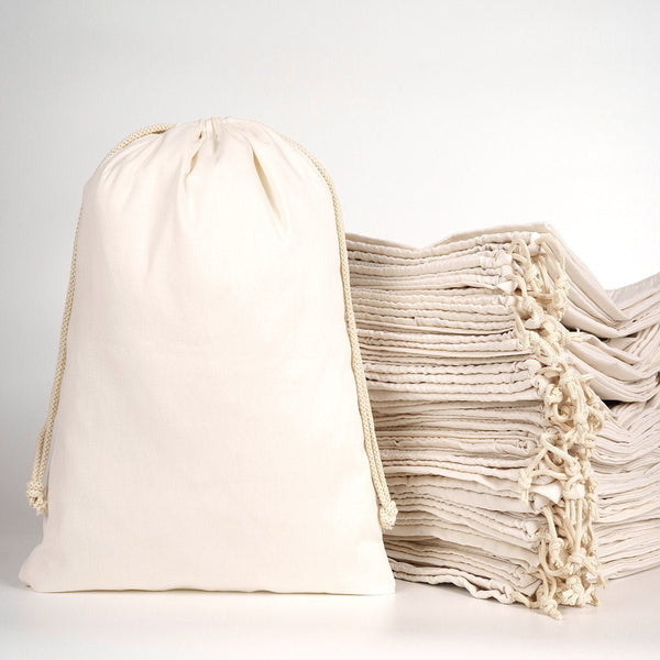 Laminated 16" x 20" (40 x 50 cm) Cotton Drawstring Pouch - 4 oz - Pamusan.com