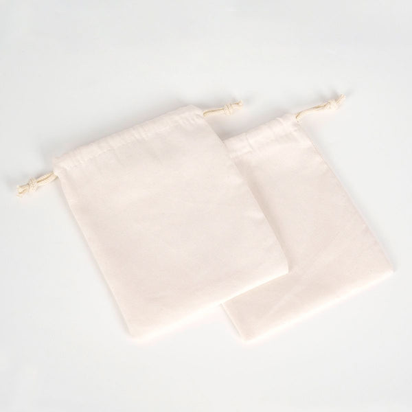 Laminated 6" x 8" (15 x 20 cm) Cotton Drawstring Pouch - 4 oz - Pamusan.com