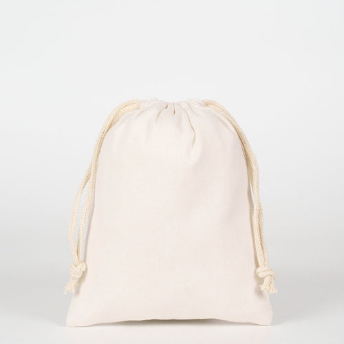 Laminated 6" x 8" (15 x 20 cm) Cotton Drawstring Pouch - 4 oz - Pamusan.com