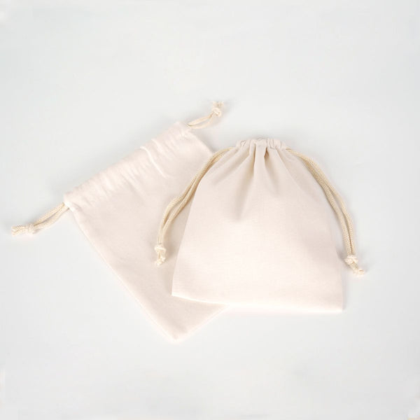 Laminated 6" x 8" (15 x 20 cm) Cotton Drawstring Pouch - 4 oz - Pamusan.com
