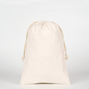 Laminated 8" x 12" (20 x 30 cm) Cotton Drawstring Pouch - 4 oz - Pamusan.com