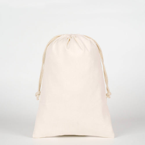 Laminated 8" x 12" (20 x 30 cm) Cotton Drawstring Pouch - 4 oz - Pamusan.com
