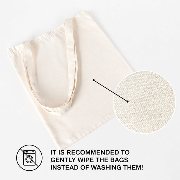 Laminated Tote Bag Raw Cotton for Sublimation – 14" × 16" (35 × 40 cm) - Pamusan.com