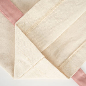Large Blank Canvas Tote Bag with Pink Handles – 16"x14"x5", Eco - Friendly & Reusable - Pamusan.com