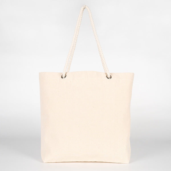 Large Blank Canvas Tote Bag with Zippered Inner Pocket – 19"x16"x4" Heavy - Duty Cotton - Pamusan.com