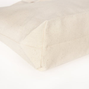 Large Canvas Tote Bag with Inner Pocket & Braided Handles – Natural Cotton 18"x16"x4" - Pamusan.com
