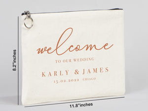 Large Clutch Bag For Wedding Gift - 8"W x 12"H (20 cm x 30 cm) Custom Cotton Big Clutch Bag - Wedding cotton clutch gift - Clutch Wedding Clutch Bag - Pamusan.com