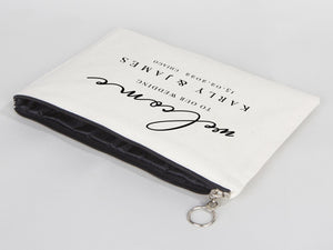 Large Clutch Bag For Wedding Gift - 8"W x 12"H (20 cm x 30 cm) Custom Cotton Big Clutch Bag - Wedding cotton clutch gift - Clutch Wedding Clutch Bag - Pamusan.com