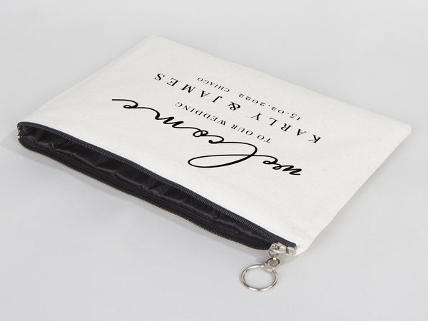 Large Clutch Bag For Wedding Gift - 8"W x 12"H (20 cm x 30 cm) Custom Cotton Big Clutch Bag - Wedding cotton clutch gift - Clutch Wedding Clutch Bag - Pamusan.com