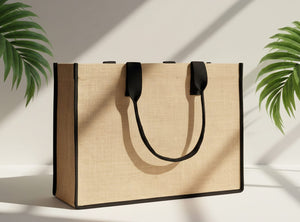 Large Jute Tote Bag 18" x 12" x 6" – Full - Sized, Durable & Eco - Friendly - Pamusan.com