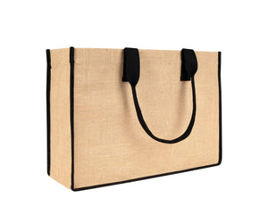 Large Jute Tote Bag 18" x 12" x 6" – Full - Sized, Durable & Eco - Friendly - Pamusan.com