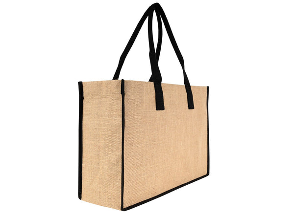 Large Jute Tote Bag 18" x 12" x 6" – Full - Sized, Durable & Eco - Friendly - Pamusan.com